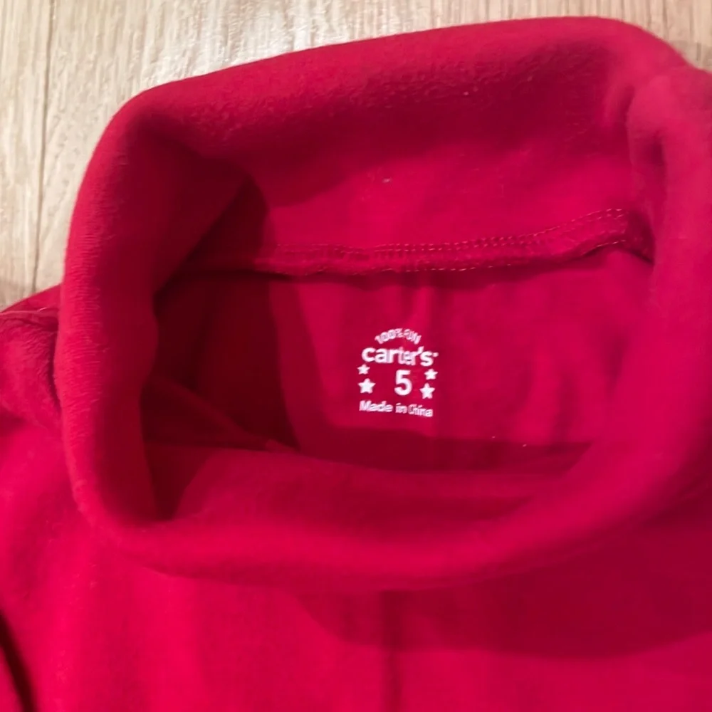 CARTERS Turtleneck Shirt Size 5 Red